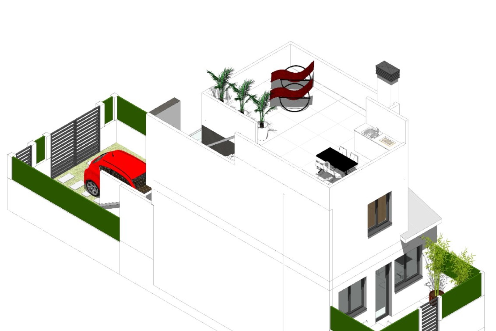  - 2. Town house -
