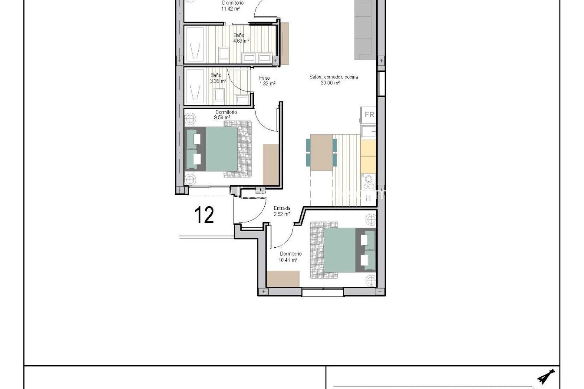  - Apartments -
 - San Cayetano