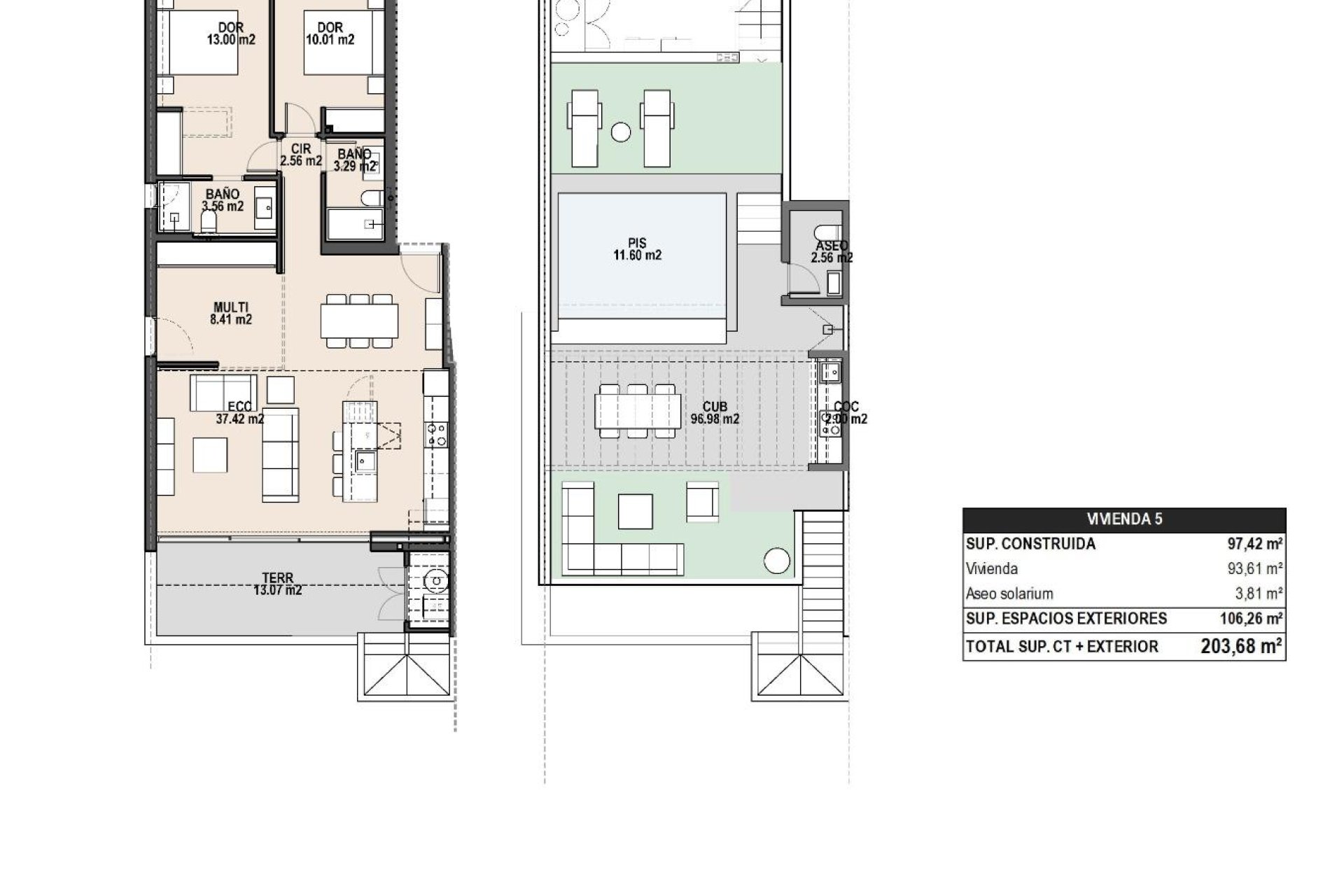  - Bungalow -
Pilar de la Horadada - parques de Andromeda