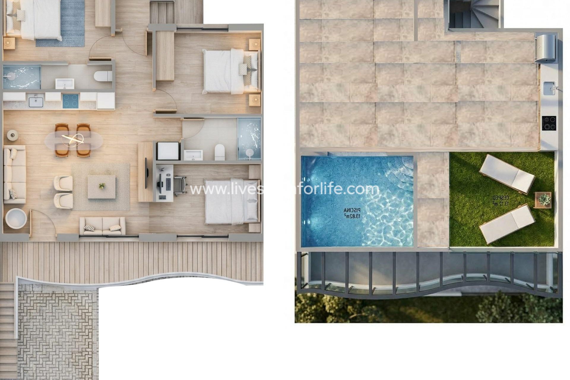 Neubau - Bungalow -
Pilar de la Horadada - parques de Andromeda