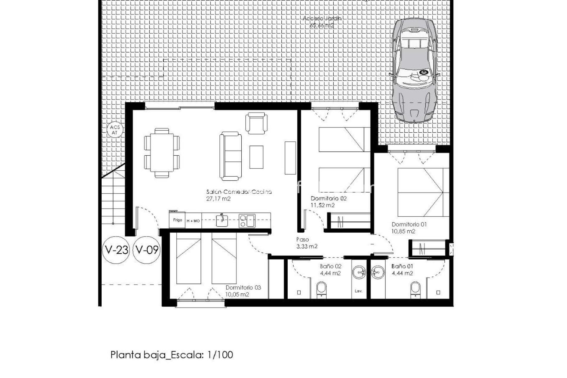 Neubau - Bungalow -
Pilar de la Horadada - Pueblo