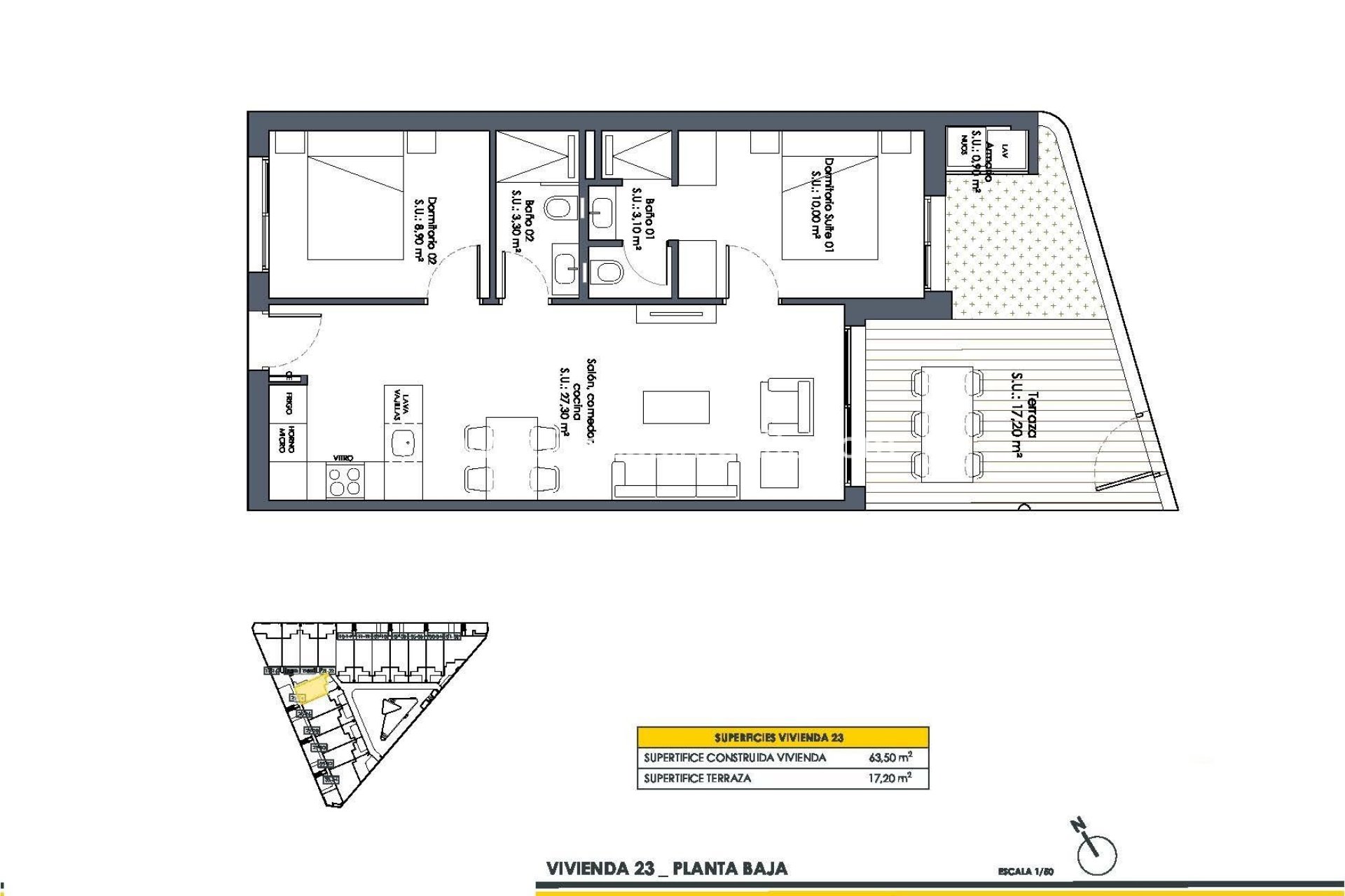 Neubau - Bungalow -
San Fulgencio - Pueblo
