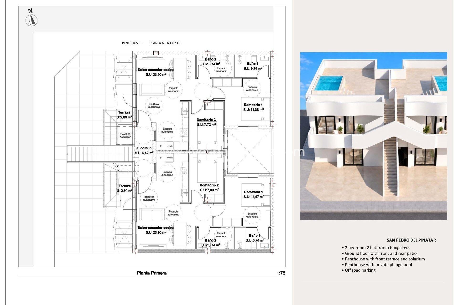 Neubau - Bungalow -
San Pedro del Pinatar - Los Peñascos
