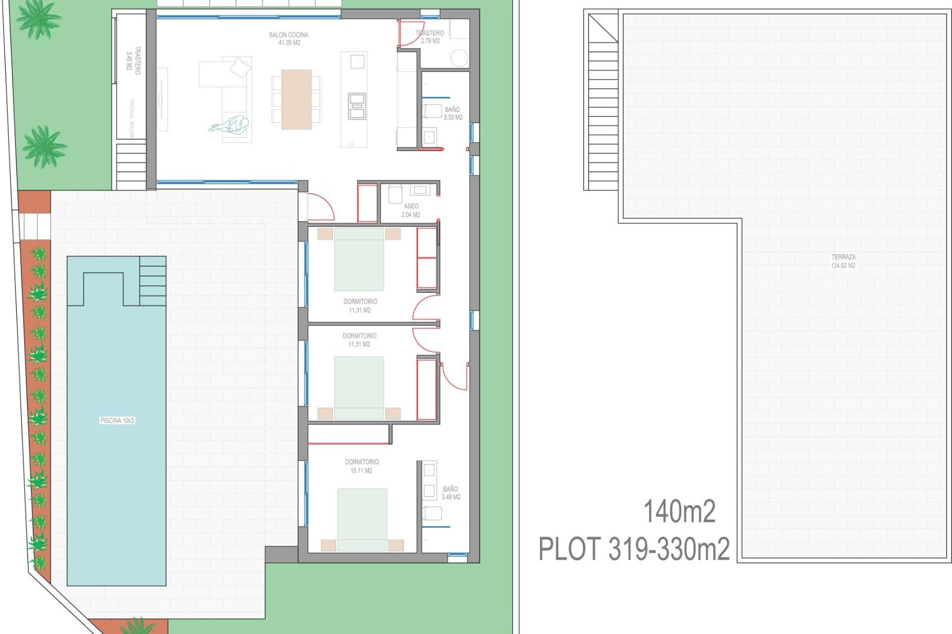 Neubau - Villa (freistehende) -
San Javier - Parque del doce