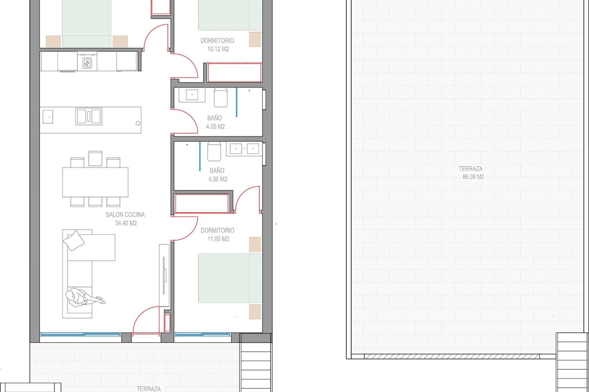 New build - Bungalow -
Pilar de la Horadada - Parque del Mediterraneo