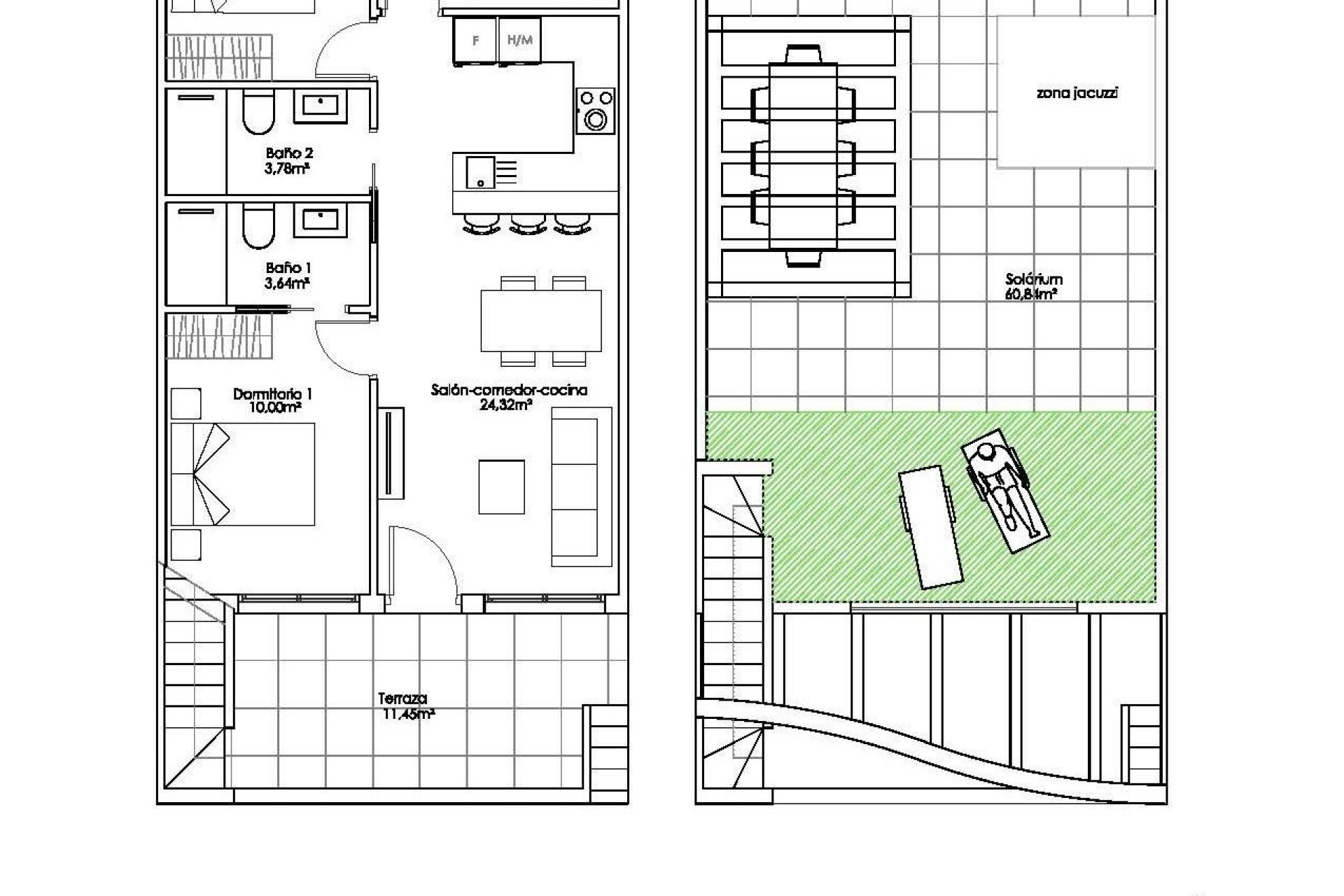 New build - Bungalow -
Pilar de la Horadada - Parque Ramon eugenio Escudero