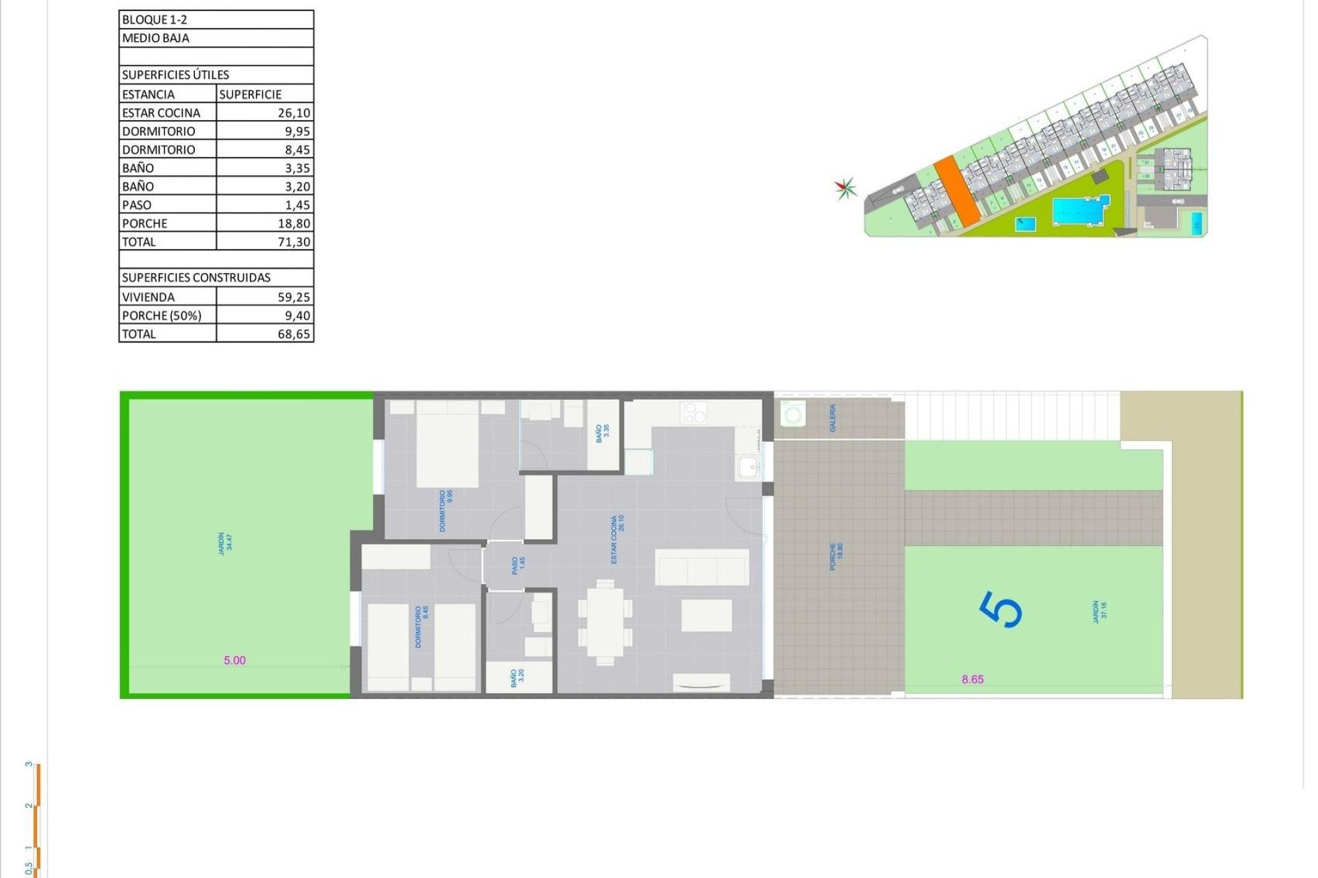 New build - Bungalow -
Pilar de la Horadada - Pueblo