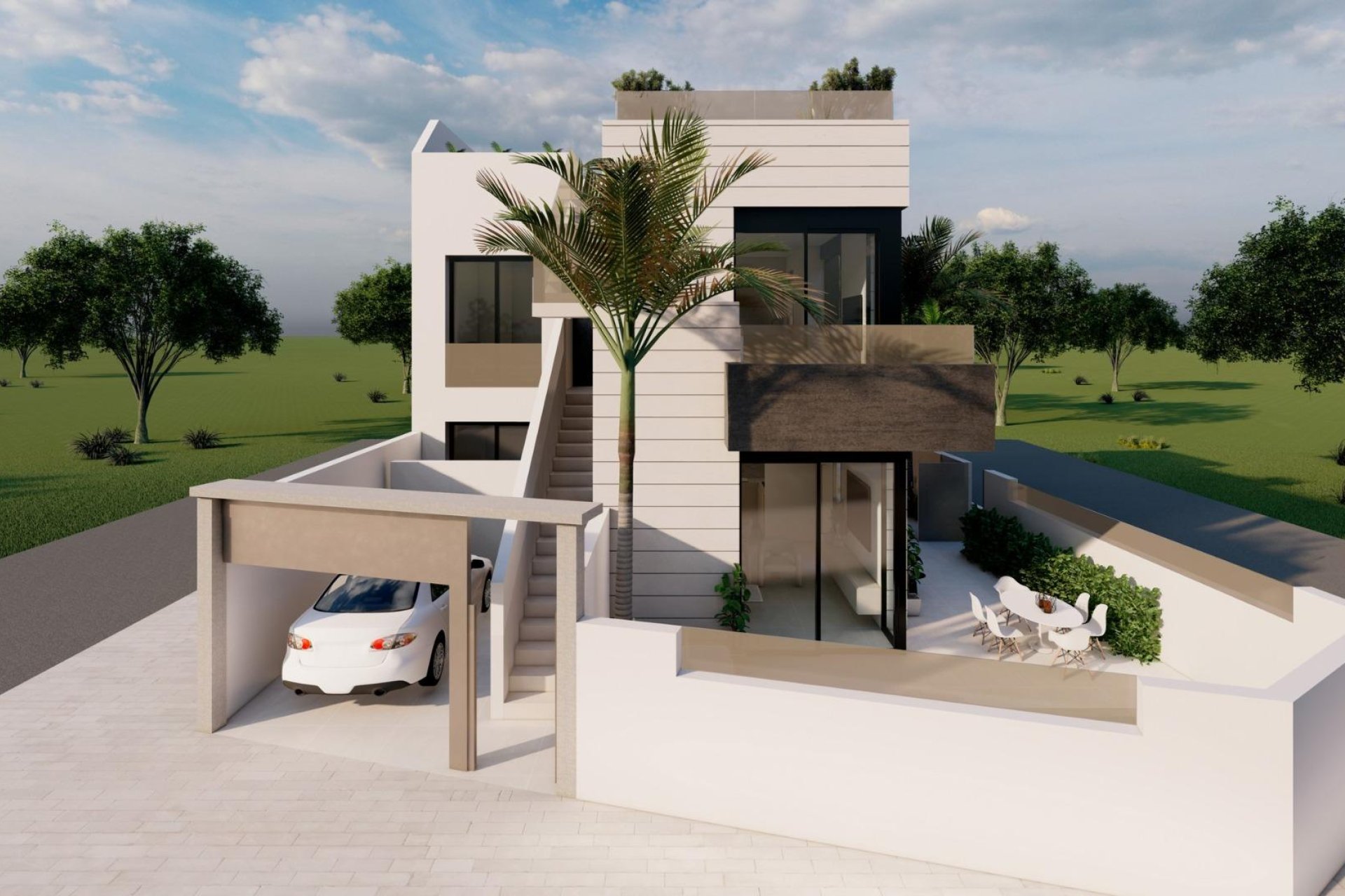 New build - Bungalow -
Pilar de la Horadada - Pueblo