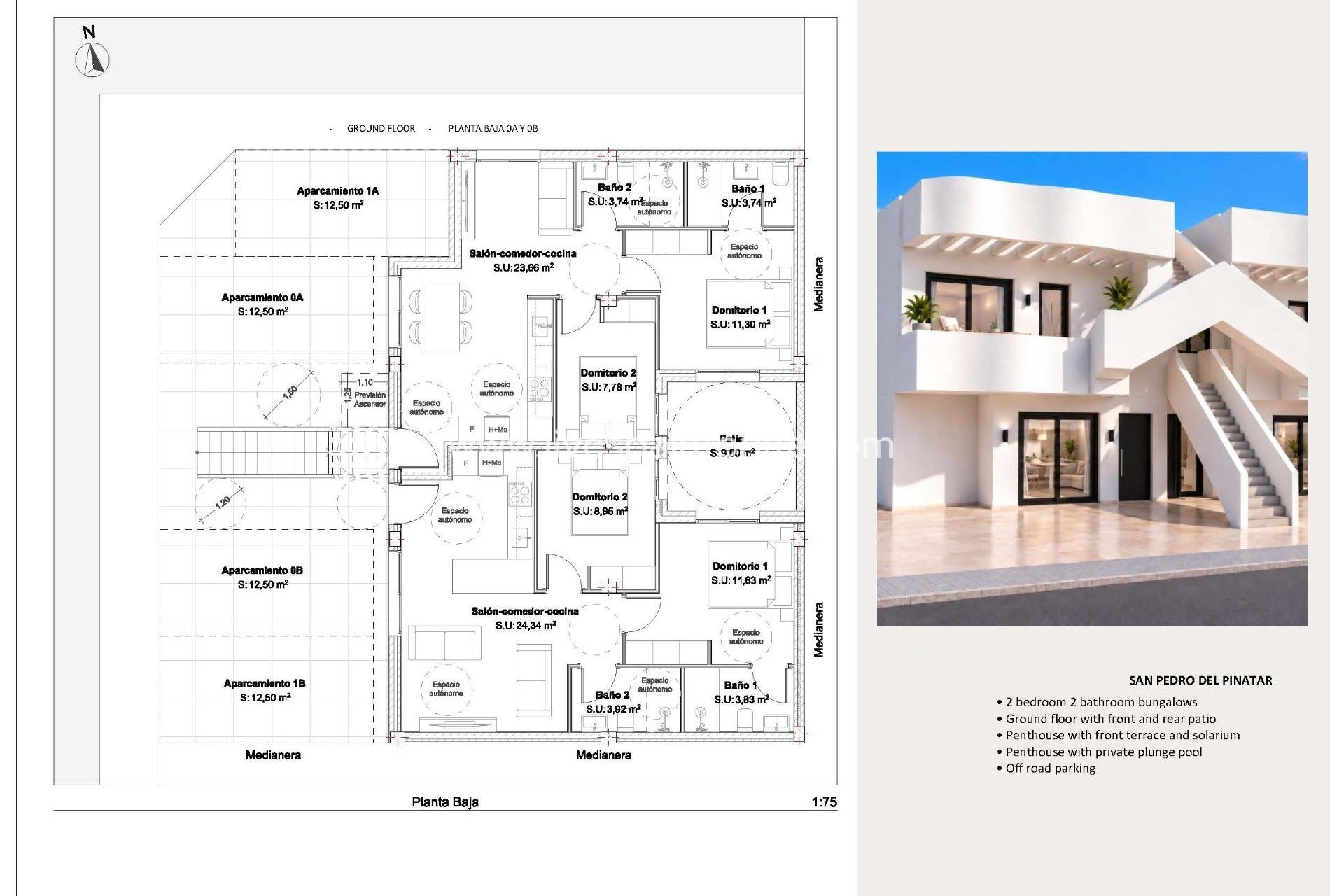 New build - Bungalow -
San Pedro del Pinatar - Los Peñascos