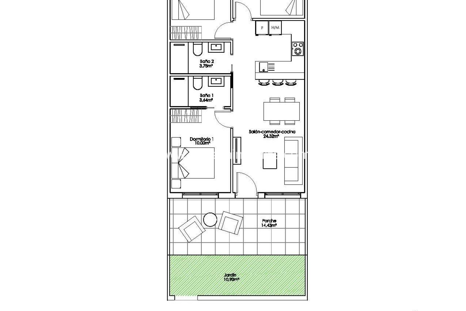 Nieuwbouw - Bungalow -
Pilar de la Horadada - Parque Ramon eugenio Escudero