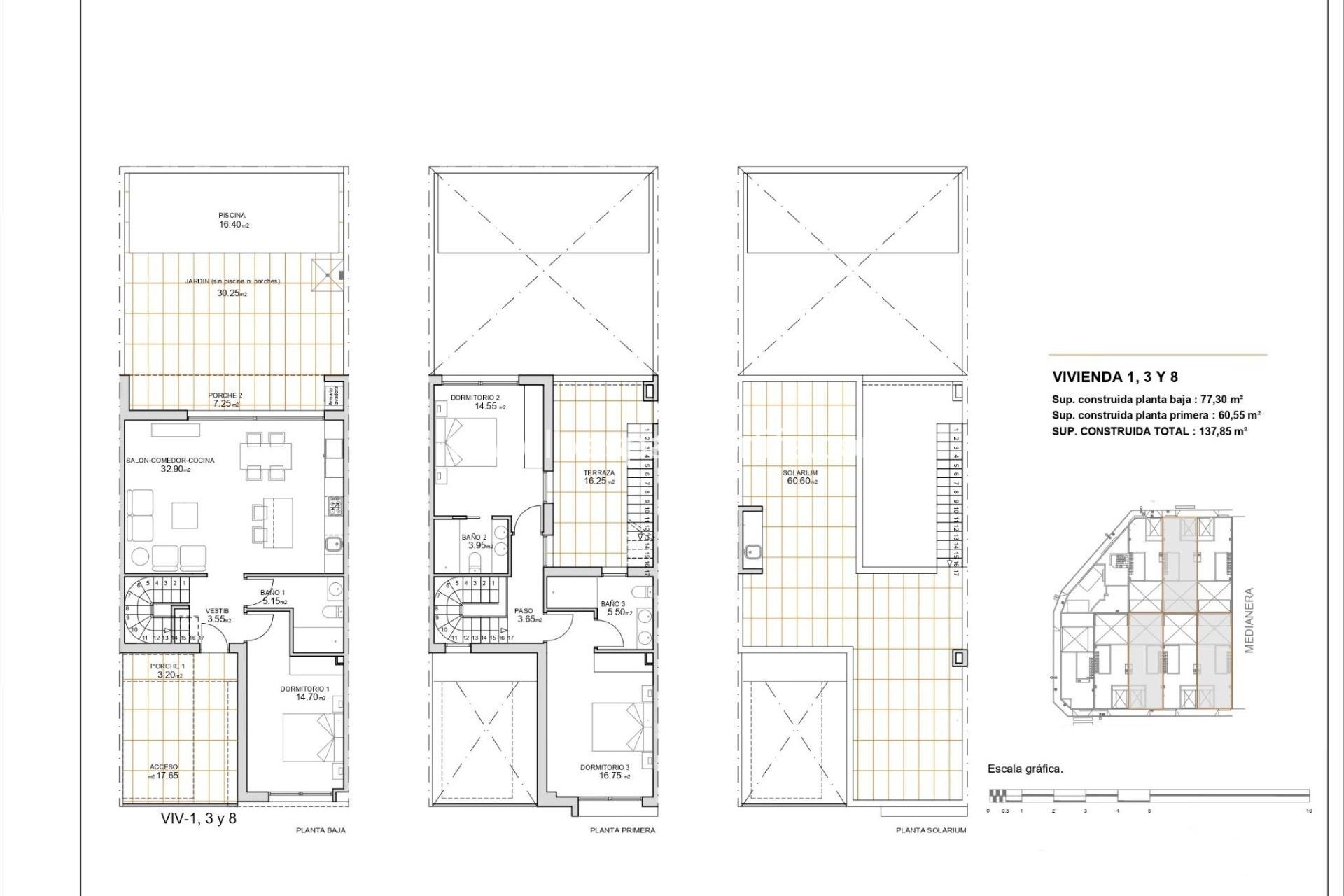 Nieuwbouw - Rijwoning -
San Javier - Pueblo