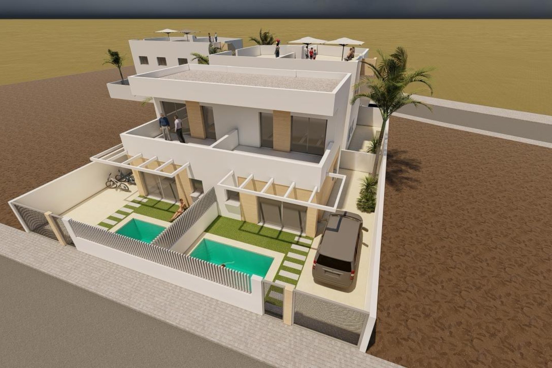 Nieuwbouw - Villa (alleenstaand) -
Puerto de Mazarron - Mar De Plata