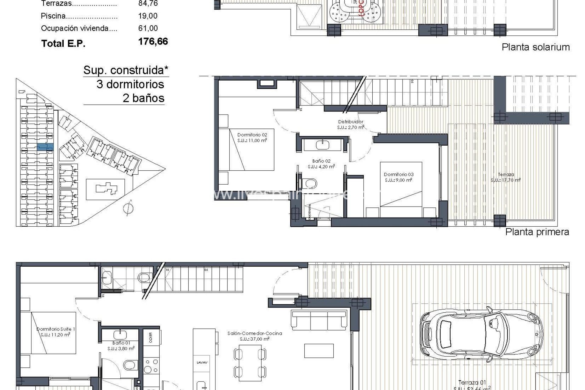 Nouvelle construction - Semi-detached house / Quad -
Los Alcázares - Serena Golf