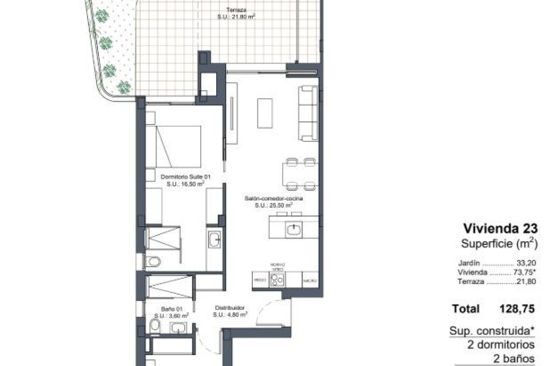 Nuevo - Bungalow -
Ciudad Quesada - Lo Marabu