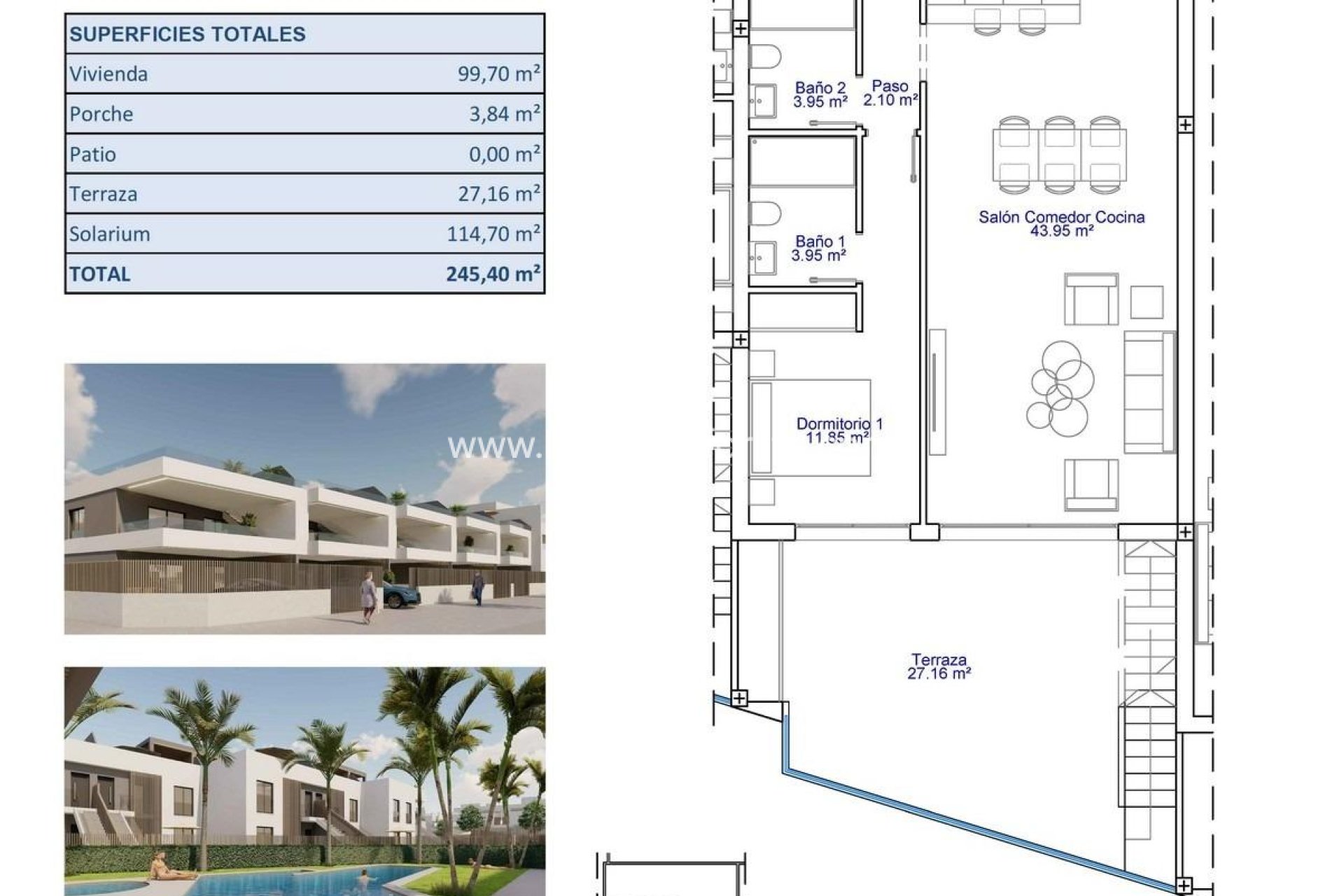 Nuevo - Bungalow -
Pilar de la Horadada - Pueblo