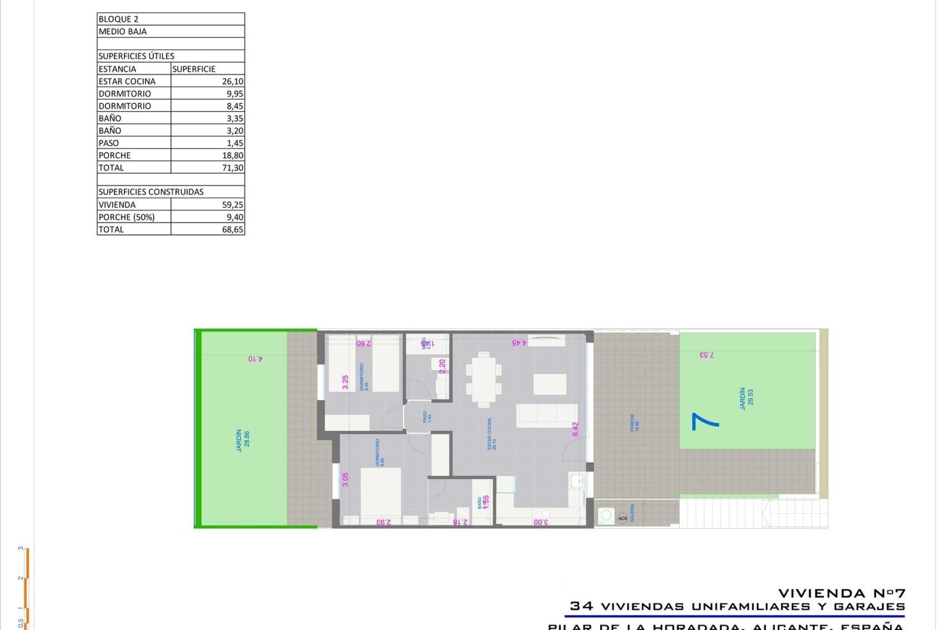 Nuevo - Bungalow -
Pilar de la Horadada - Pueblo